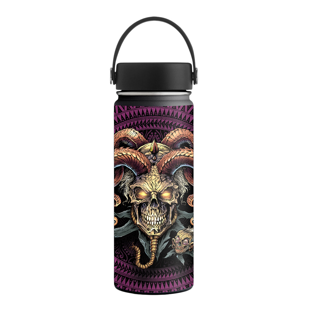 Picture of MightySkins HFWI18-Jester Skull Skin for Hydro Flask 18 oz Wide Mouth - Jester Skull