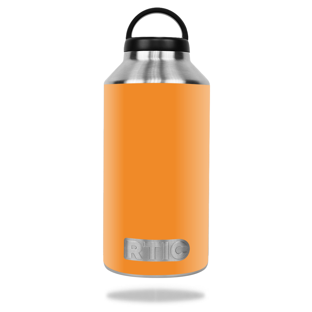 Picture of MightySkins RTBOT64-Solid Orange Skin for RTIC 64 oz Bottle 2016 Wrap Cover - Solid Orange