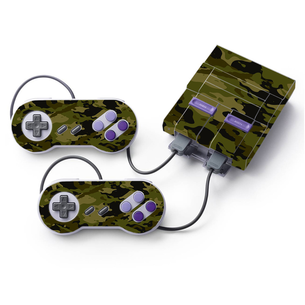 NISUNES-Green Camouflage Skin for Nintendo Super NES Classic - Green Camouflage -  MightySkins