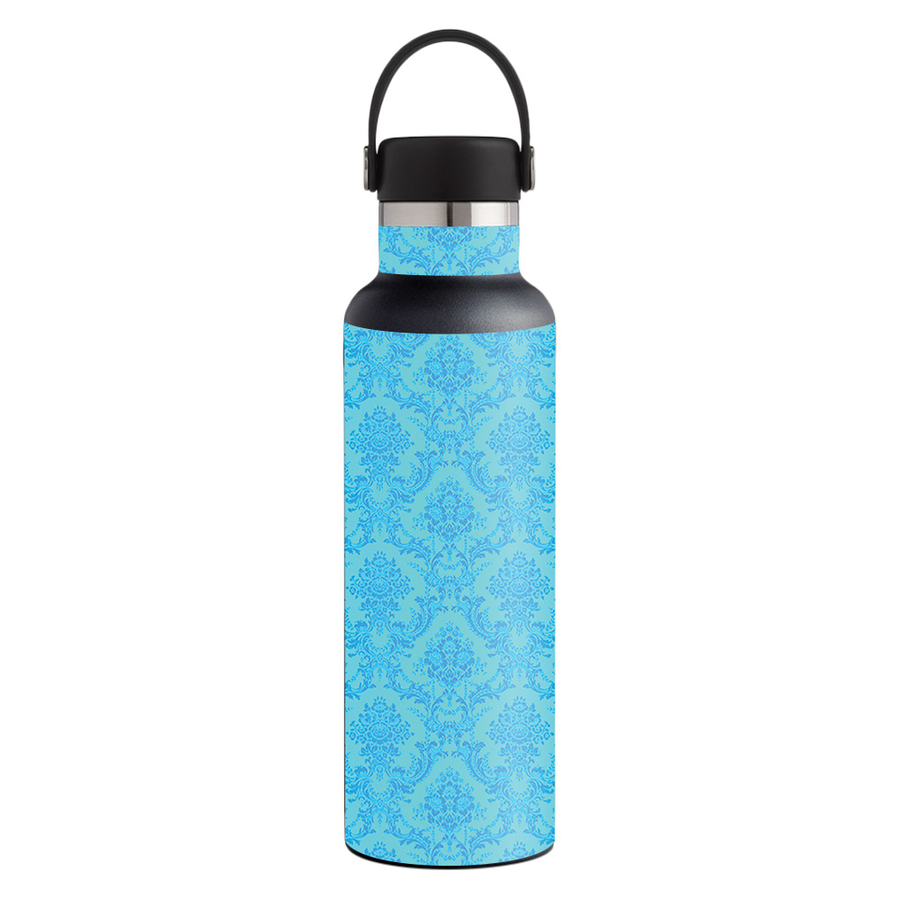 Picture of MightySkins HFST21-Blue Vintage Skin for Hydro Flask 21 oz Standard Mouth - Blue Vintage