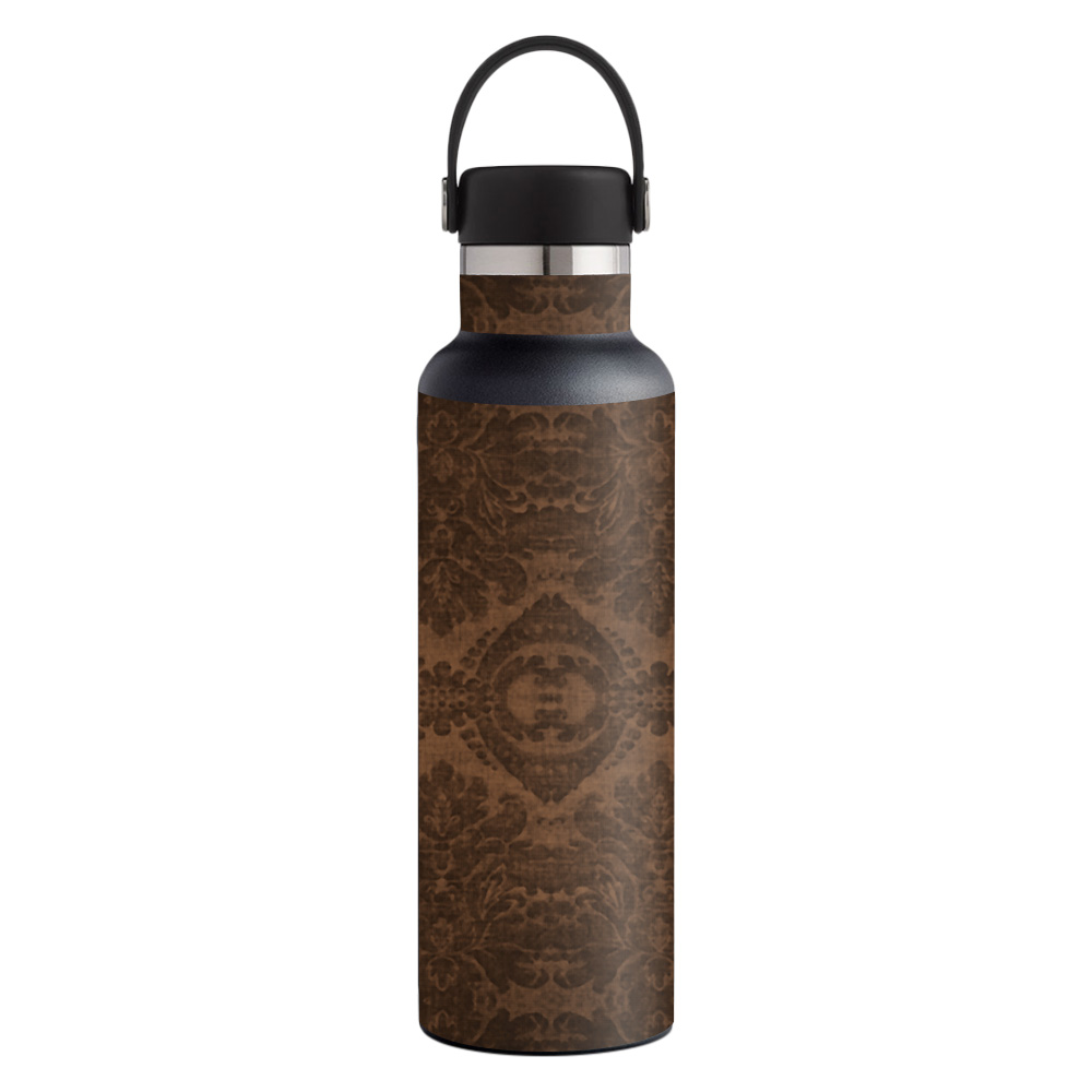 Picture of MightySkins HFST21-Brown Linen Skin for Hydro Flask 21 oz Standard Mouth - Brown Linen