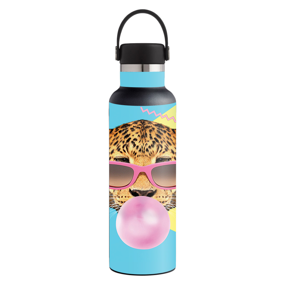 Picture of MightySkins HFST21-Bubble Gum Cheetah Skin for Hydro Flask 21 oz Standard Mouth - Bubble Gum Cheetah