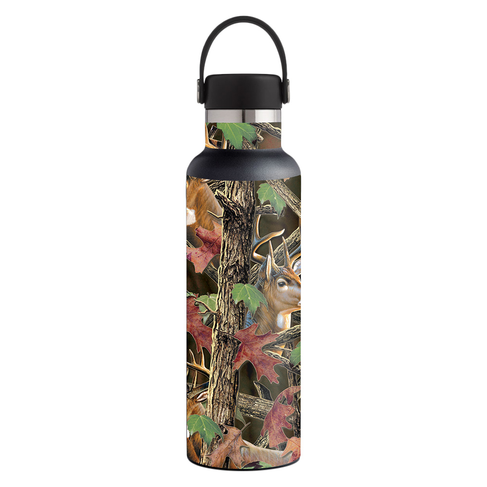 Picture of MightySkins HFST21-Buck Camo Skin for Hydro Flask 21 oz Standard Mouth - Buck Camo