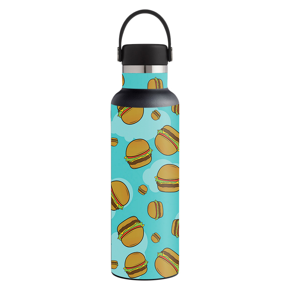 Picture of MightySkins HFST21-Burger Heaven Skin for Hydro Flask 21 oz Standard Mouth - Burger Heaven