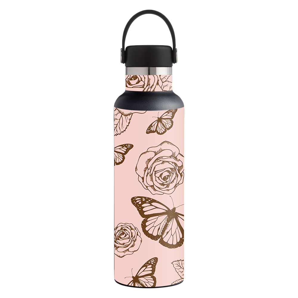 Picture of MightySkins HFST21-Butterfly Garden Skin for Hydro Flask 21 oz Standard Mouth - Butterfly Garden
