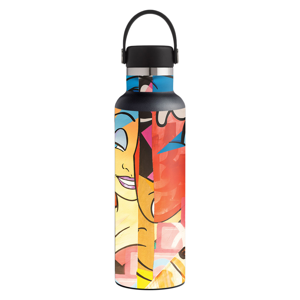Picture of MightySkins HFST21-Cartoon Smiles Skin for Hydro Flask 21 oz Standard Mouth - Cartoon Smiles