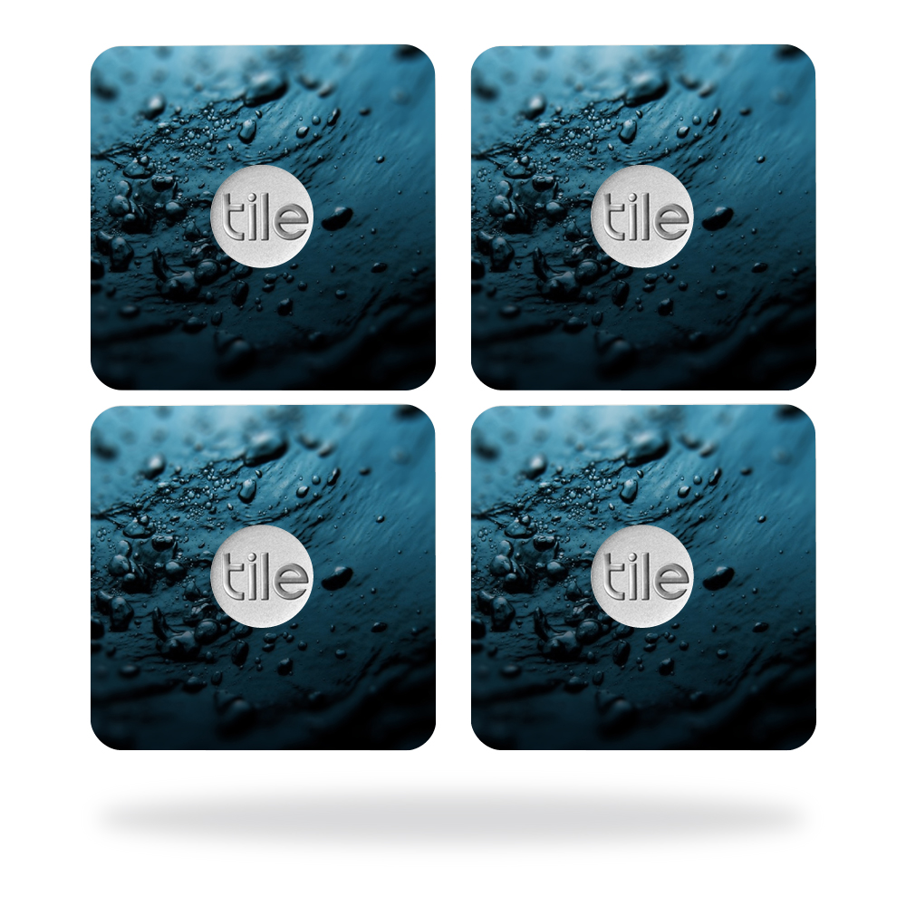 Picture of MightySkins TILESL-Blue Storm Skin for Tile Slim Key Finder Wrap Cover - Blue Storm - Pack of 4