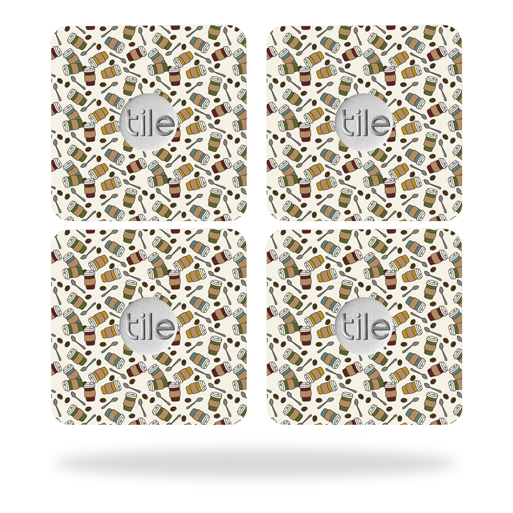 Picture of MightySkins TILESL-Coffee Skin for Tile Slim Key Finder Wrap Cover - Coffee - Pack of 4