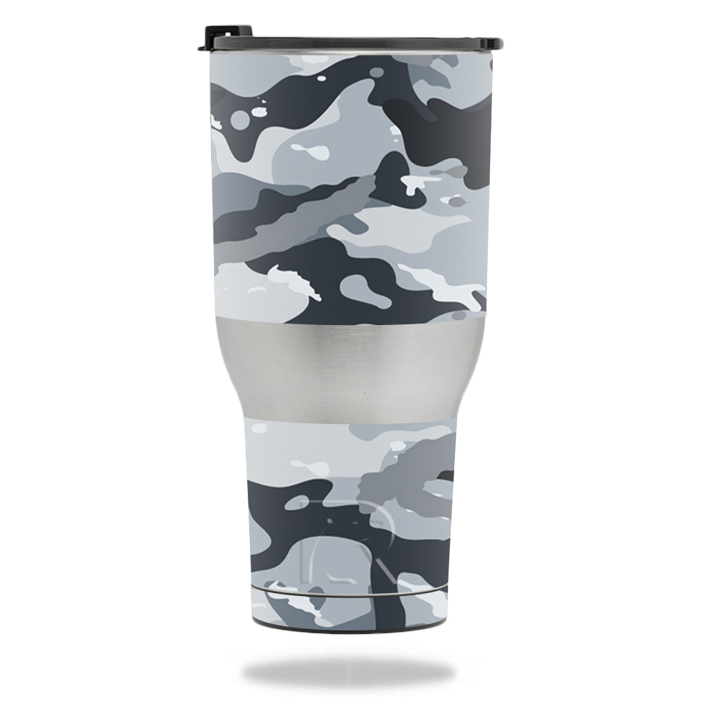 RTTUM4017-Gray Camouflage Skin for RTIC Tumbler 40 oz 2017 - Gray Camouflage -  MightySkins