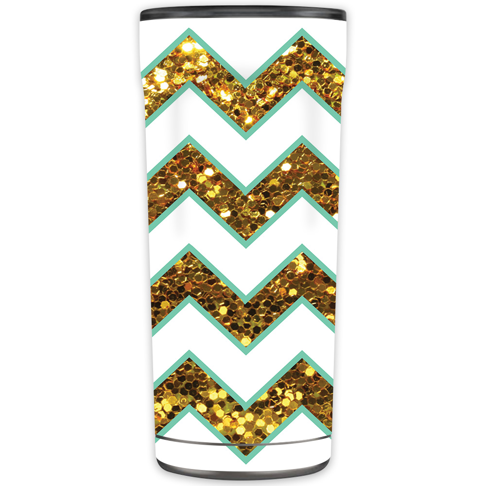 Picture of MightySkins OTEL20-Glitzy Chevron Skin for Otterbox Elevation Tumbler 20 oz - Glitzy Chevron