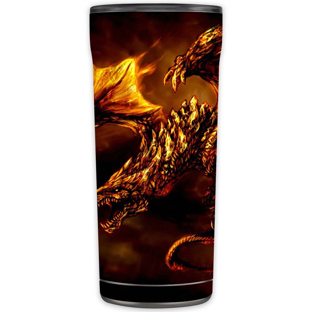 Picture of MightySkins OTEL20-Golden Dragon Skin for Otterbox Elevation Tumbler 20 oz - Golden Dragon