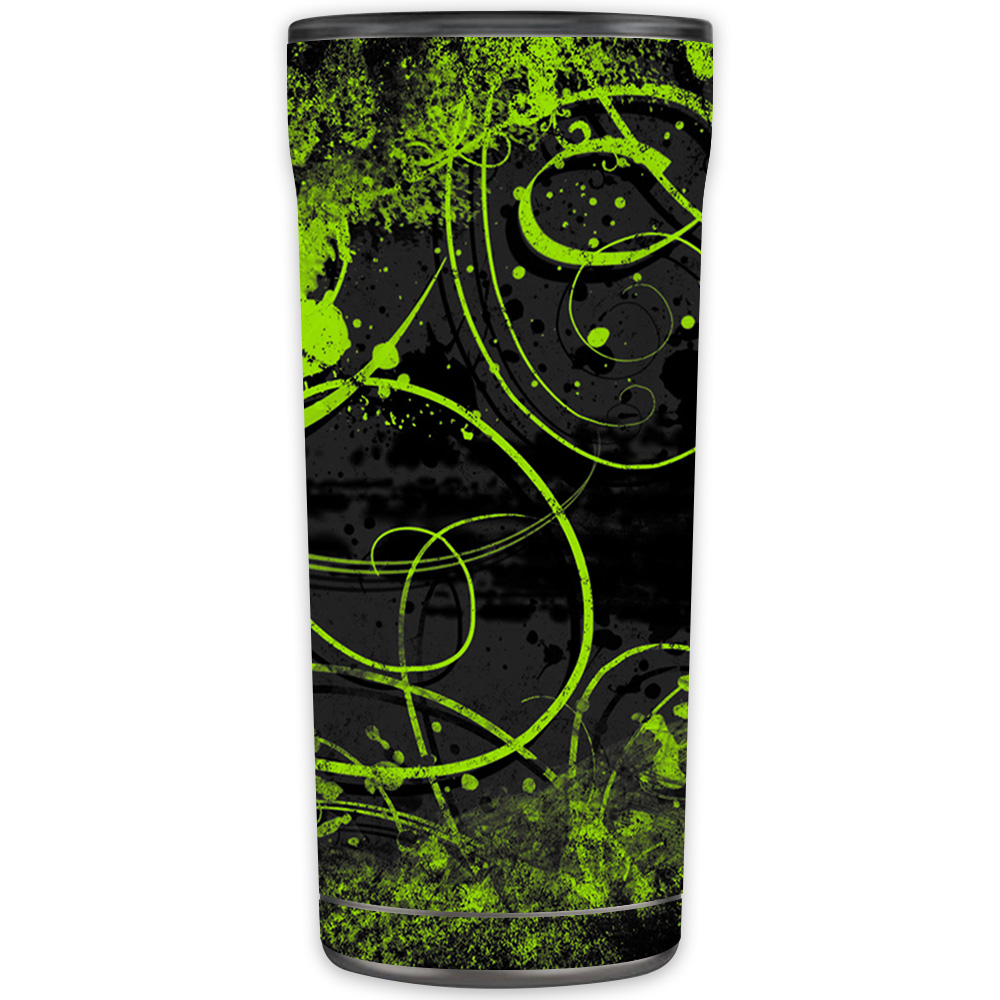 Picture of MightySkins OTEL20-Green Distortion Skin for Otterbox Elevation Tumbler 20 oz - Green Distortion