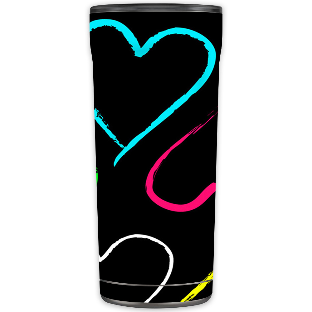 Picture of MightySkins OTEL20-Hearts Skin for Otterbox Elevation Tumbler 20 oz - Hearts