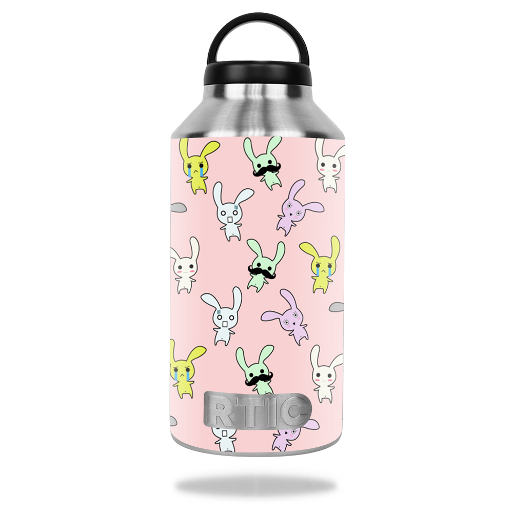Picture of MightySkins RTBOT64-Bunny Bunches Skin for RTIC 64 oz Bottle 2016 Wrap Cover - Bunny Bunches
