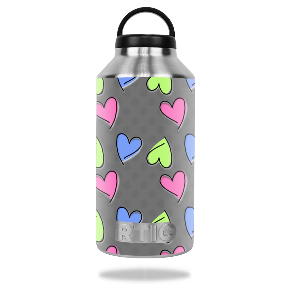 Picture of MightySkins RTBOT64-Girly Skin for RTIC 64 oz Bottle 2016 Wrap Cover - Girly