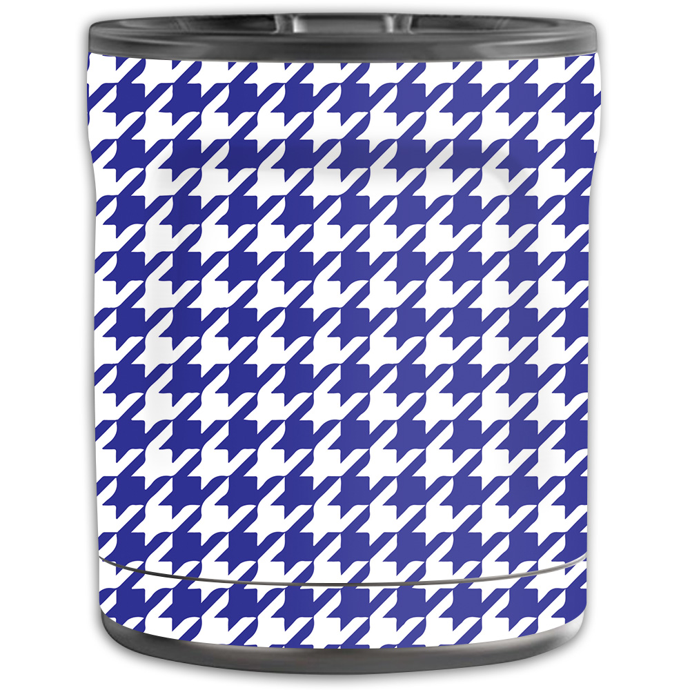 Picture of MightySkins OTEL10-Blue Houndstooth Skin for Otterbox Elevation Tumbler 10 oz - Blue Houndstooth