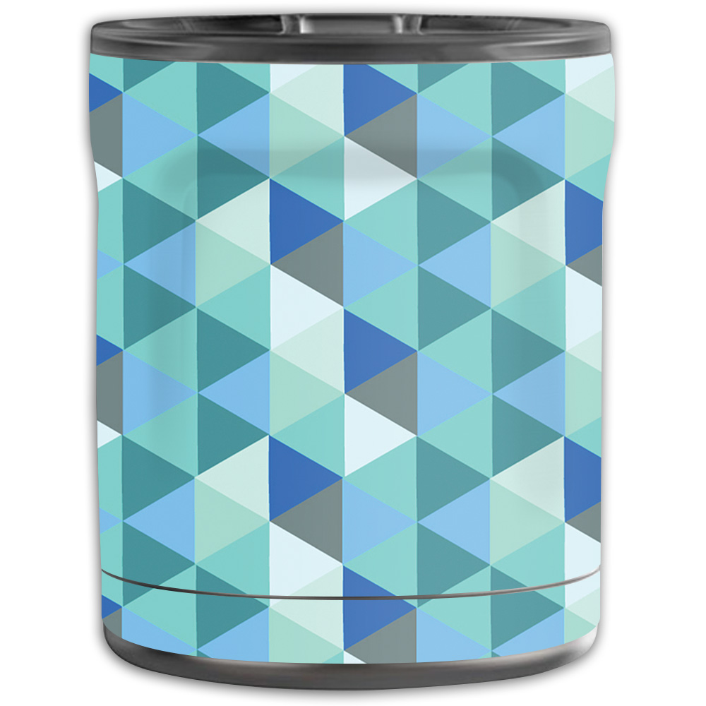 Picture of MightySkins OTEL10-Blue Kaleidoscope Skin for Otterbox Elevation Tumbler 10 oz - Blue Kaleidoscope