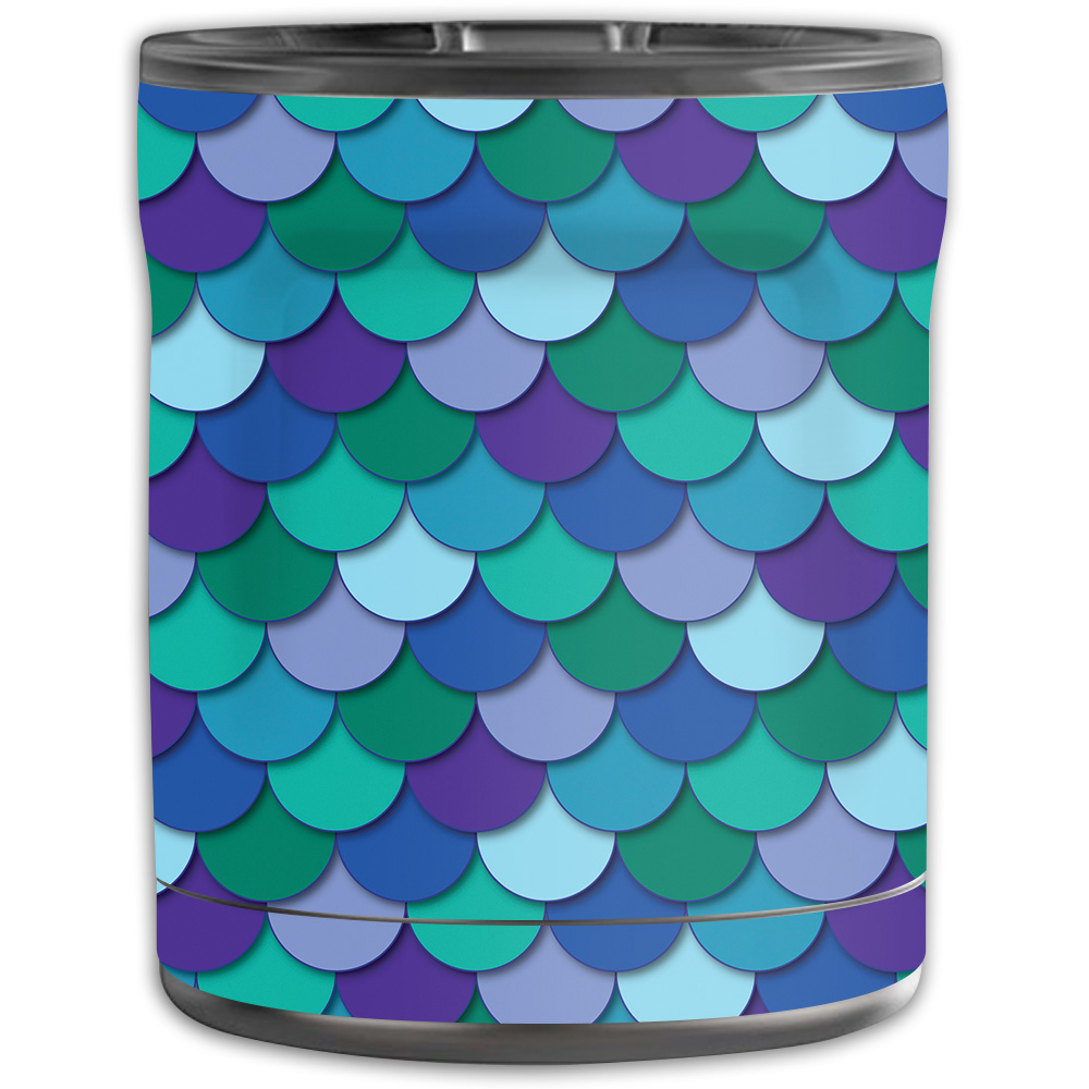 Picture of MightySkins OTEL10-Blue Scales Skin for Otterbox Elevation Tumbler 10 oz - Blue Scales