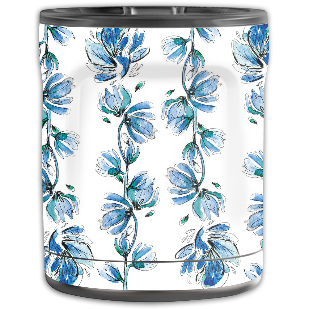 Picture of MightySkins OTEL10-Blue Vines Skin for Otterbox Elevation Tumbler 10 oz - Blue Vines