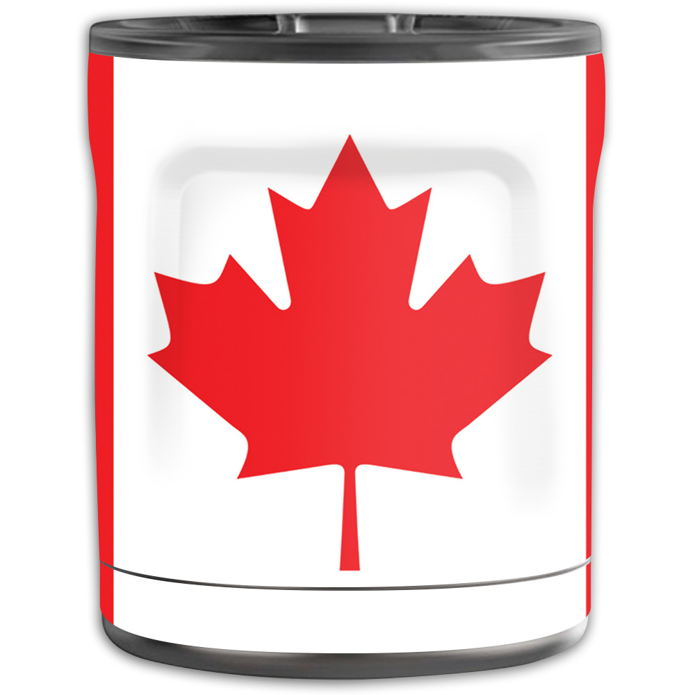 Picture of MightySkins OTEL10-Canadian Flag Skin for Otterbox Elevation Tumbler 10 oz - Canadian Flag
