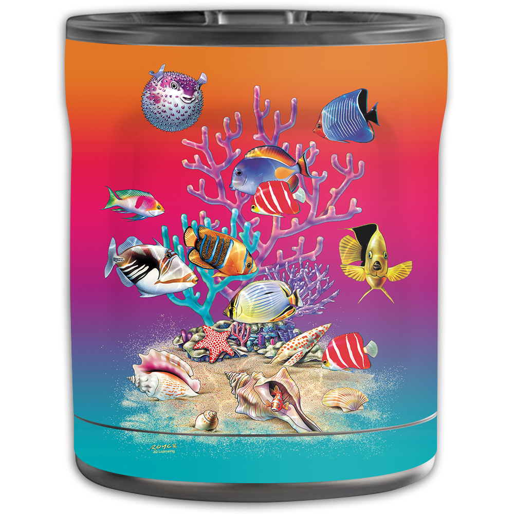 Picture of MightySkins OTEL10-Coral Garden Skin for Otterbox Elevation Tumbler 10 oz - Coral Garden