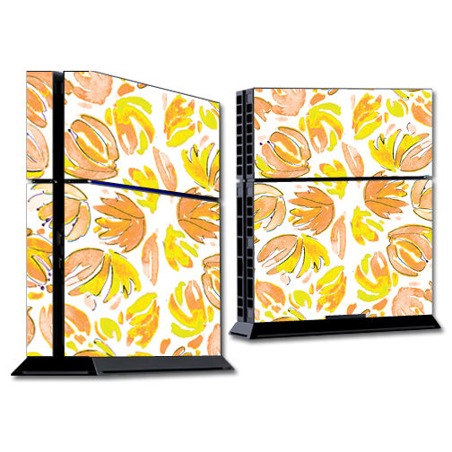 SOPS4-Yellow Petals Skin for Sony Playstation 4 PS4 Console Wrap Sticker - Yellow Petals -  MightySkins