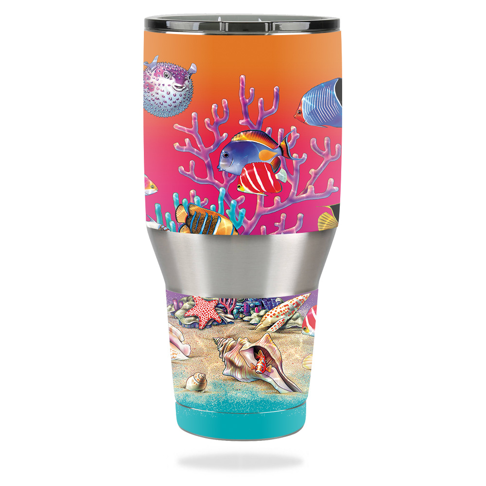 Picture of MightySkins OZTUM40-Coral Garden Skin for Ozark Trail 40 oz Tumbler - Coral Garden