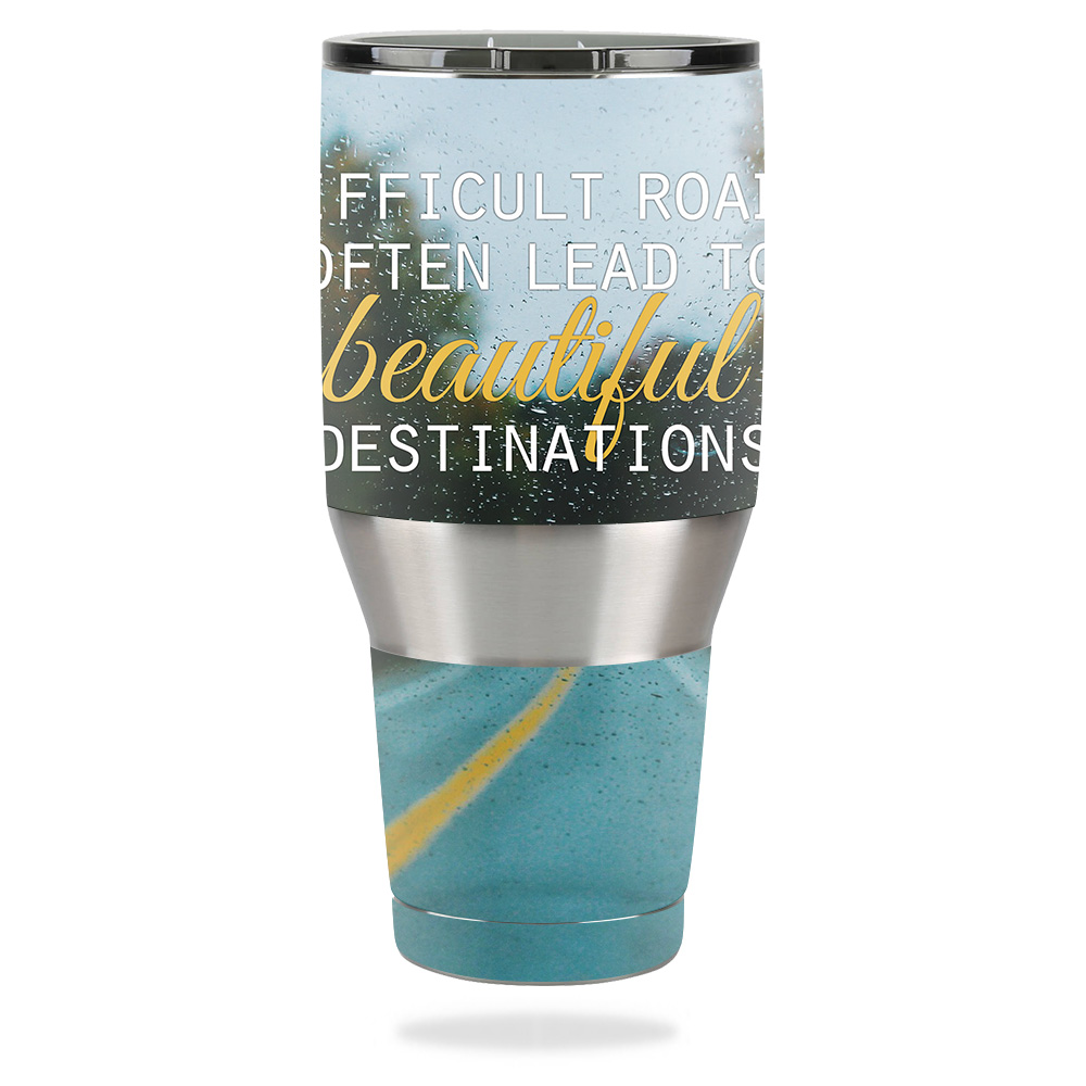 Picture of MightySkins OZTUM40-Difficult Roads Skin for Ozark Trail 40 oz Tumbler - Difficult Roads