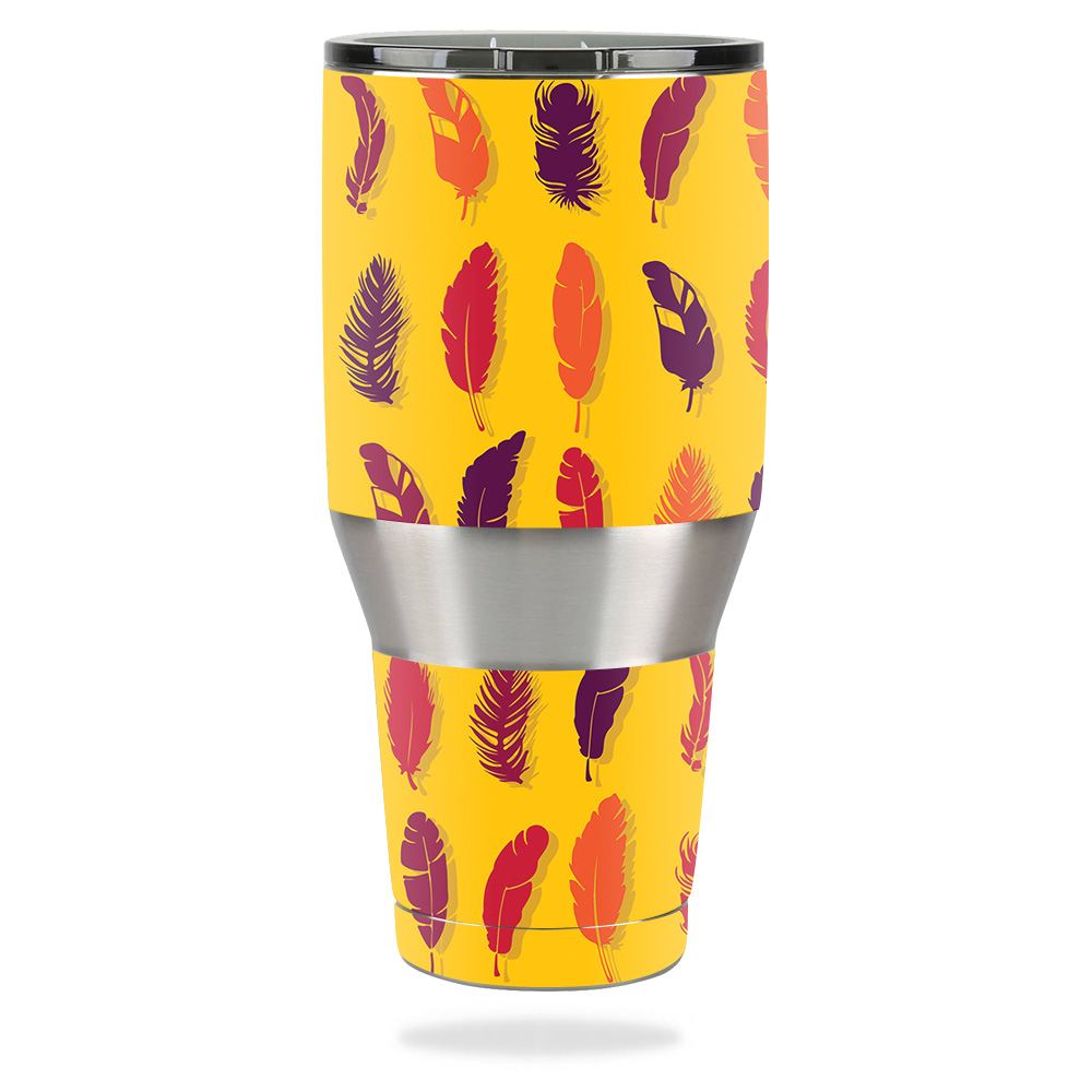 Picture of MightySkins OZTUM40-Feathers Skin for Ozark Trail 40 oz Tumbler - Feathers