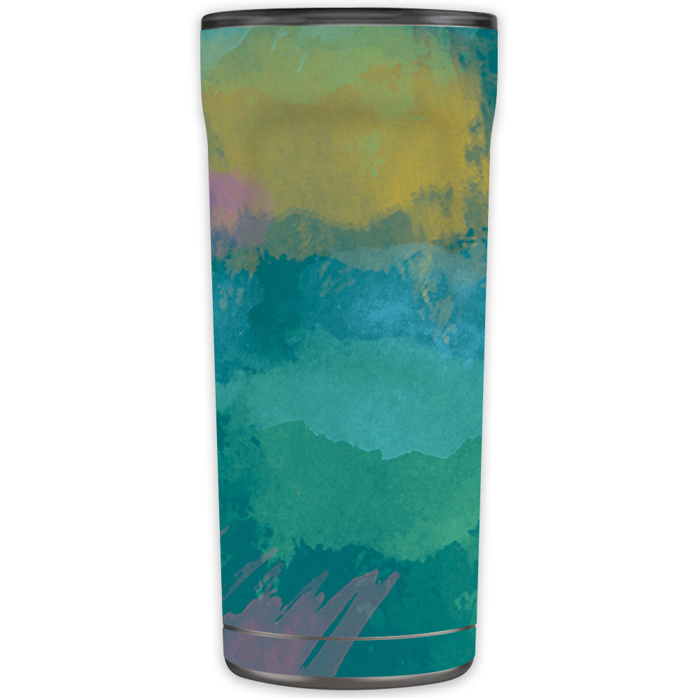 Picture of MightySkins OTEL20-Watercolor Blue Skin for Otterbox Elevation Tumbler 20 oz - Watercolor Blue