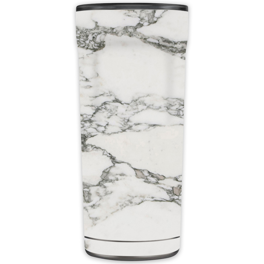 Picture of MightySkins OTEL20-White Marble Skin for Otterbox Elevation Tumbler 20 oz - White Marble