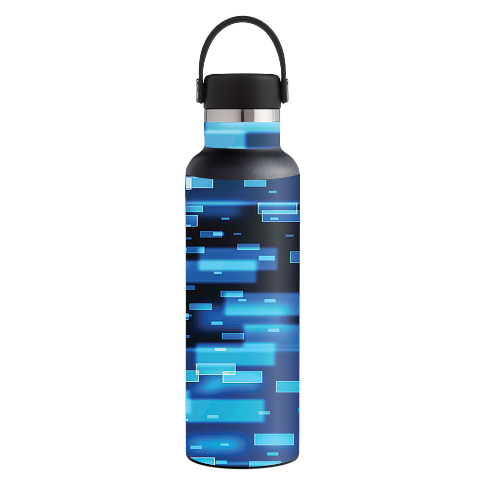 Picture of MightySkins HFST21-Space Blocks Skin for Hydro Flask 21 oz Standard Mouth - Space Blocks