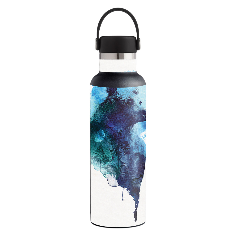 Picture of MightySkins HFST21-Spirit Bear Skin for Hydro Flask 21 oz Standard Mouth - Spirit Bear