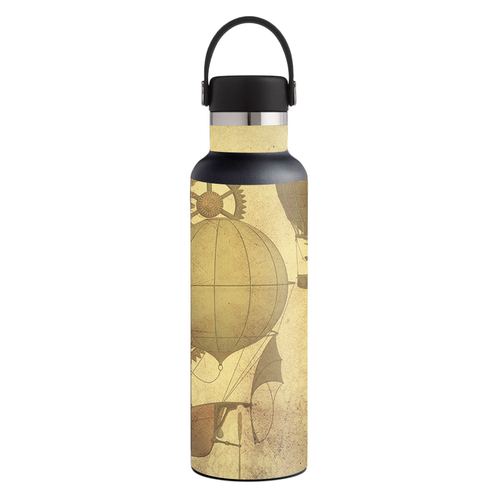 Picture of MightySkins HFST21-Steam Punk Paper Skin for Hydro Flask 21 oz Standard Mouth - Steam Punk Paper