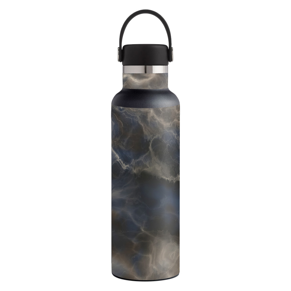 Picture of MightySkins HFST21-Stormy Marble Skin for Hydro Flask 21 oz Standard Mouth - Stormy Marble