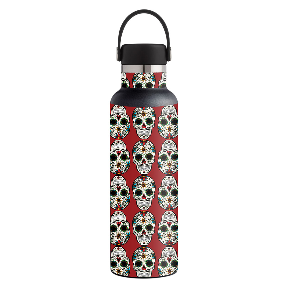 Picture of MightySkins HFST21-Sugar Skull Skin for Hydro Flask 21 oz Standard Mouth - Sugar Skull