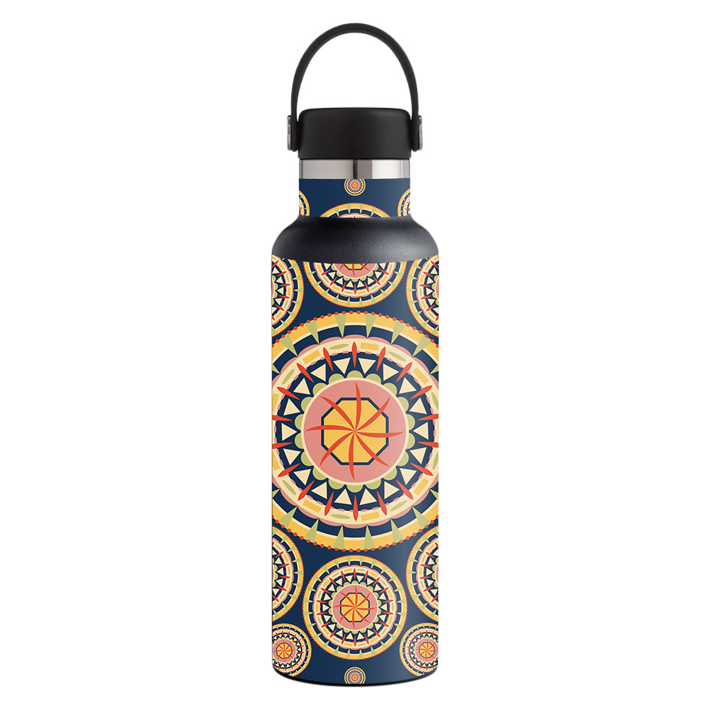 Picture of MightySkins HFST21-Summer Mandala Skin for Hydro Flask 21 oz Standard Mouth - Summer Mandala