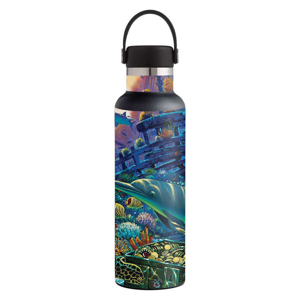 Picture of MightySkins HFST21-Sunken Treasure Skin for Hydro Flask 21 oz Standard Mouth - Sunken Treasure