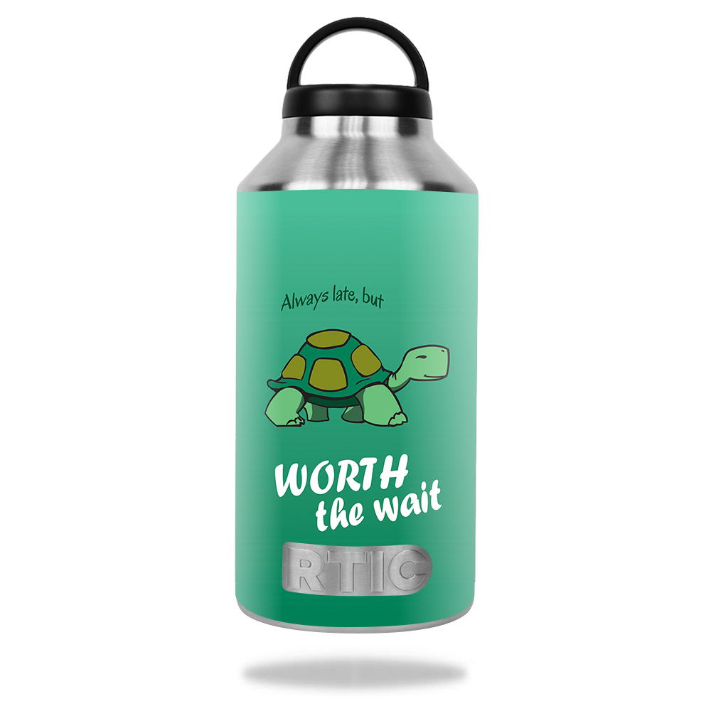 Picture of MightySkins RTBOT64-Late Turtle Skin for RTIC 64 oz Bottle 2016 - Late Turtle