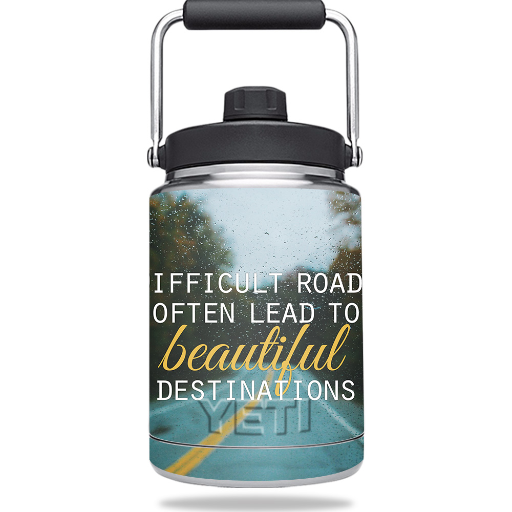 Picture of MightySkins YERAMJUG-Difficult Roads Skin for Yeti Rambler 0.5 gal Jug - Difficult Roads