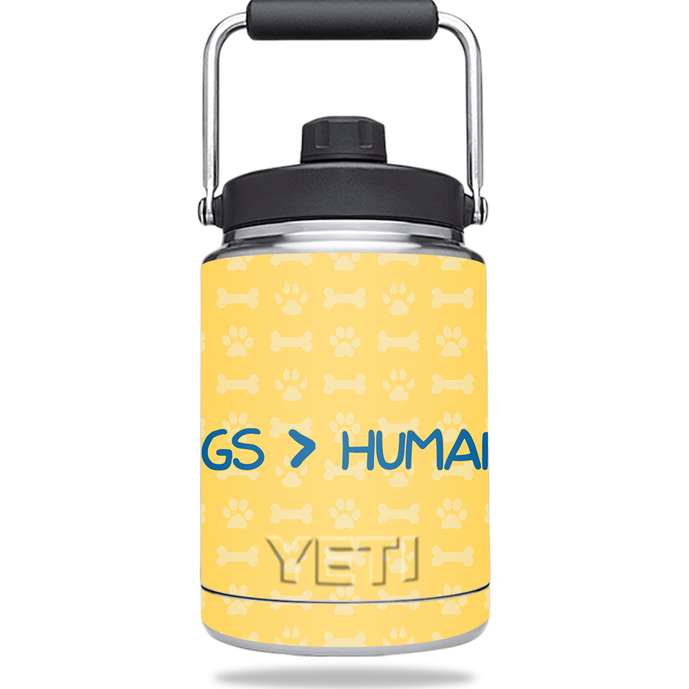 Picture of MightySkins YERAMJUG-Dogs Over Humans Skin for Yeti Rambler 0.5 gal Jug - Dogs Over Humans