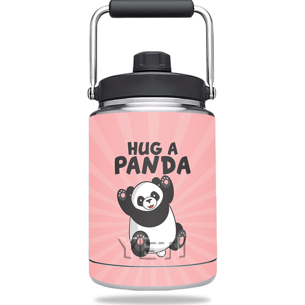Picture of MightySkins YERAMJUG-Hug A Panda Skin for Yeti Rambler 0.5 gal Jug - Hug A Panda