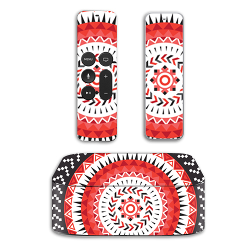 MightySkins APTV4-Red Aztec