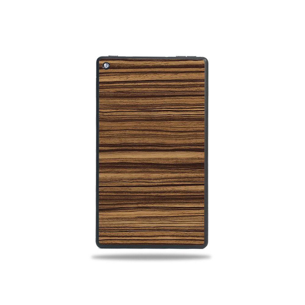Picture of MightySkins AMFI719-Dark Zebra Wood Skin for Amazon Fire 7 Tablet 2019 - Dark Zebra Wood