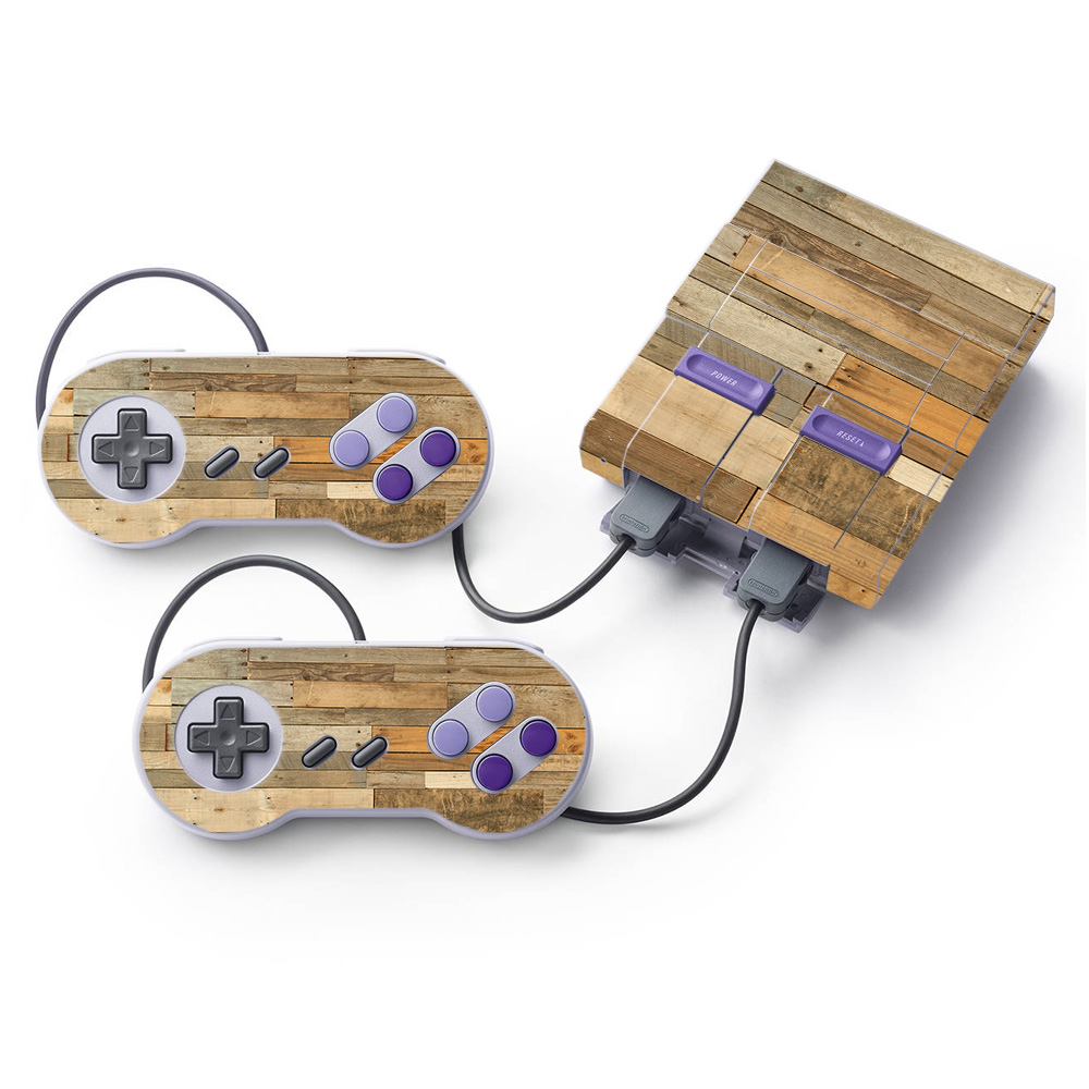 NISUNES-Reclaimed Wood Skin for Nintendo Super NES Classic - Reclaimed Wood -  MightySkins