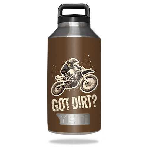Picture of MightySkins YERABOT64-Got Dirt Skin for Yeti Rambler Bottle 64 oz - Got Dirt