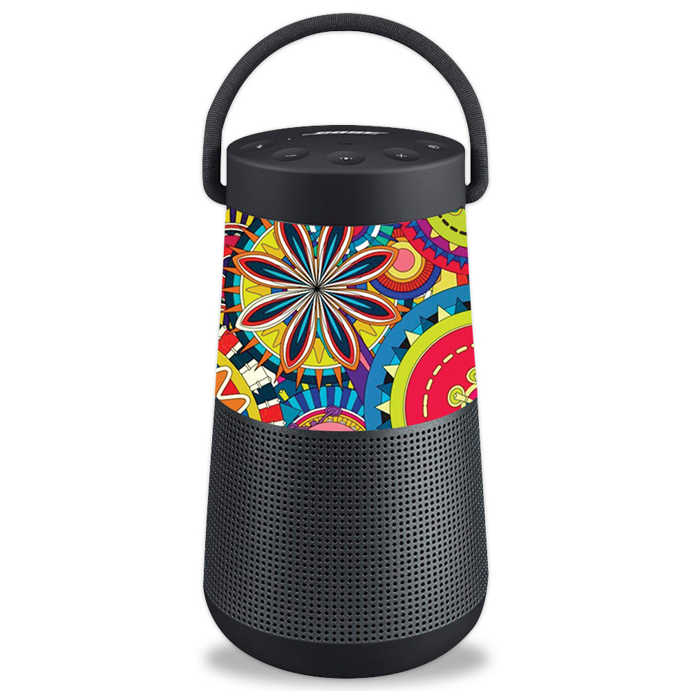 BOSLREPL-Flower Wheels Skin for Bose SoundLink Revolve Plus - Flower Wheels -  MightySkins