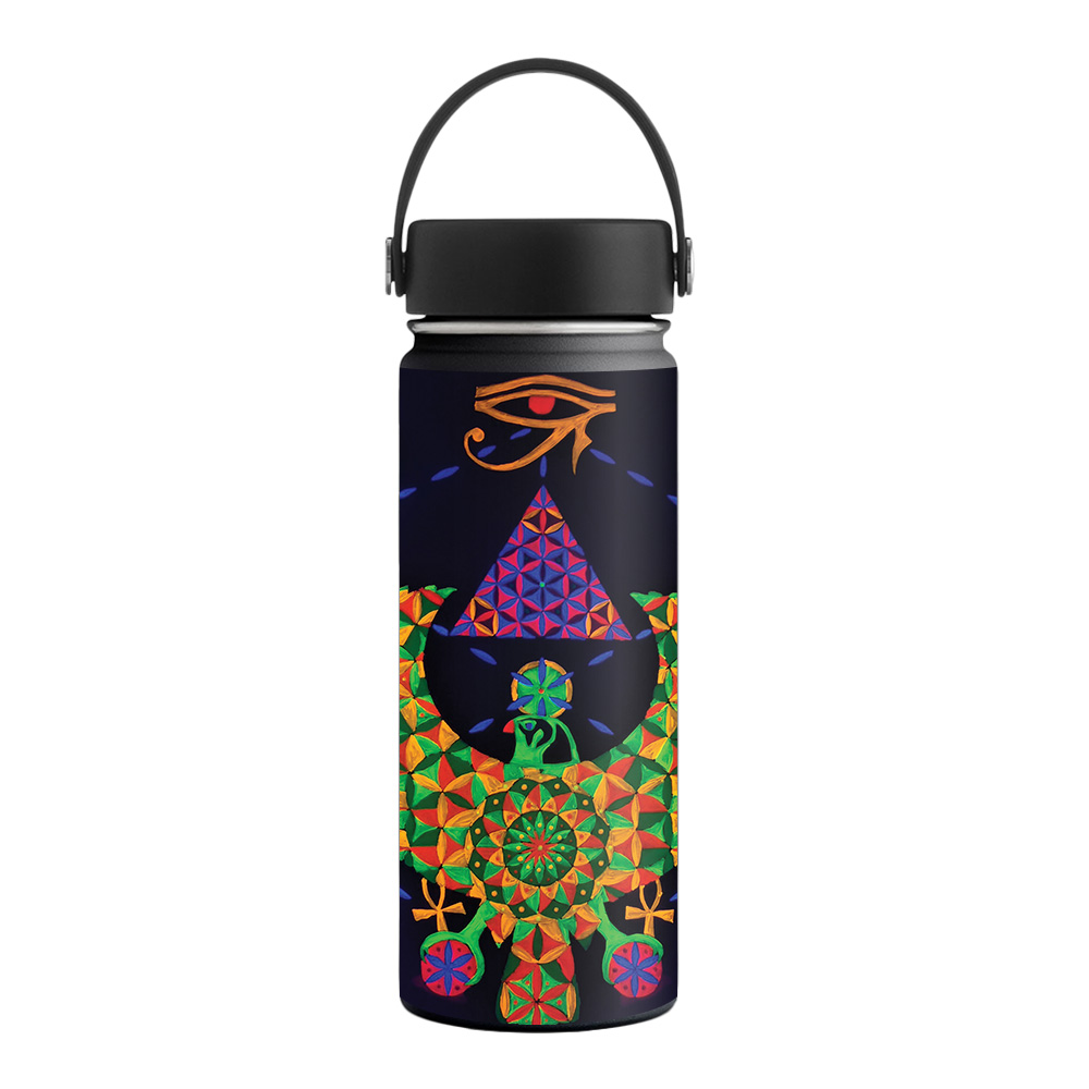Picture of MightySkins HFWI18-Egyptian Geometry Skin for Hydro Flask 18 oz Wide Mouth - Egyptian Geometry