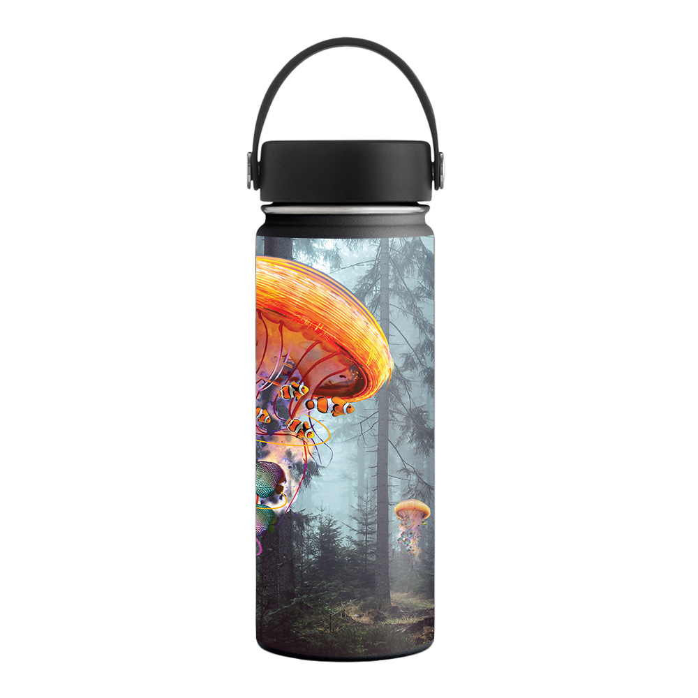 Picture of MightySkins HFWI18-Electric Jellyfish Skin for Hydro Flask 18 oz Wide Mouth - Electric Jellyfish