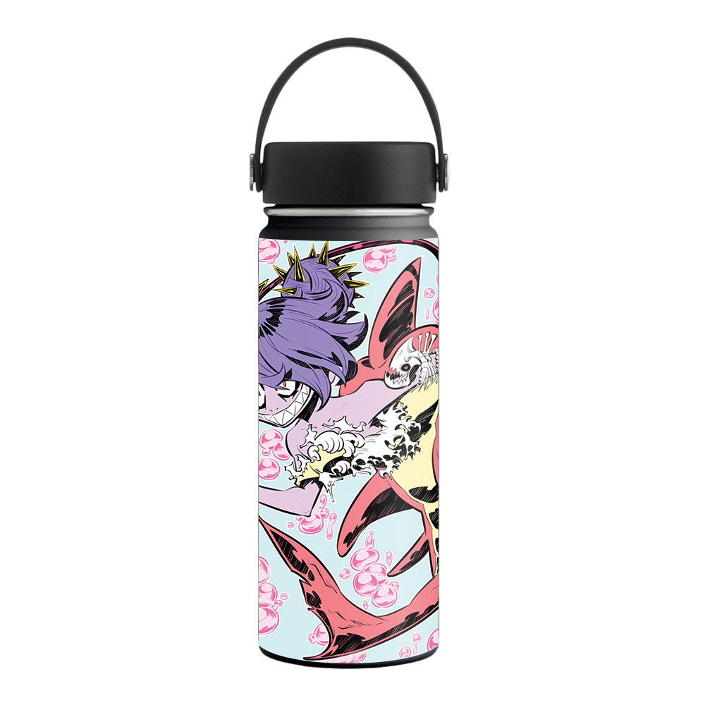 Picture of MightySkins HFWI18-Evil Mermaid Skin for Hydro Flask 18 oz Wide Mouth - Evil Mermaid